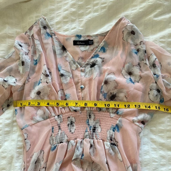 Pink floral midi dress - Picture 7 of 11